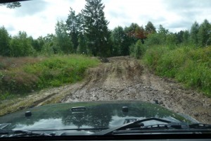 Rena motorvägen i off-road sammanhang, lerigt kan det vara.
