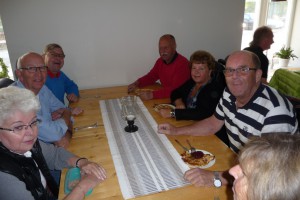 Kolbulle med lingonsylt serverades.
