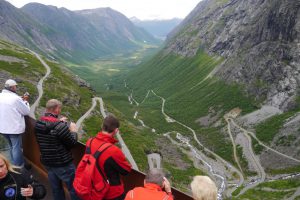 Utsikt mot Trollstigen.