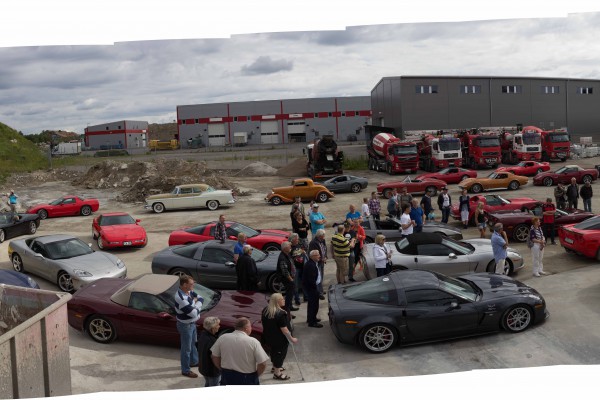 Samling  vid Luja Betong Jordbro (Panorama)