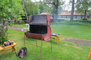 Grillen stod framme och vi njöt av resultatet från den!