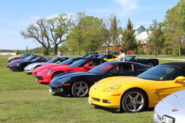 Det är inte ofta vi får parkera på green!