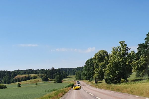 Vi körde längs vackra väg 223.