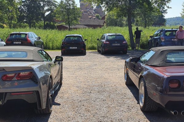 Även Corvetterna fick se Gripsholm - fast mer på håll.